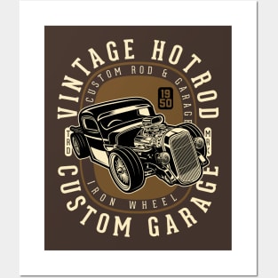 Vintage Hotord Custom Garage Posters and Art